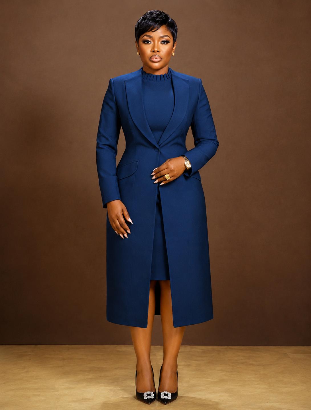 Elegante Executive Coat Dress